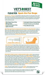 Vet's Best Flea & Tick Spot Treatment for Dogs, 16-40 lbs, 4 Doses (4-mos. supply) slide 2 of 8