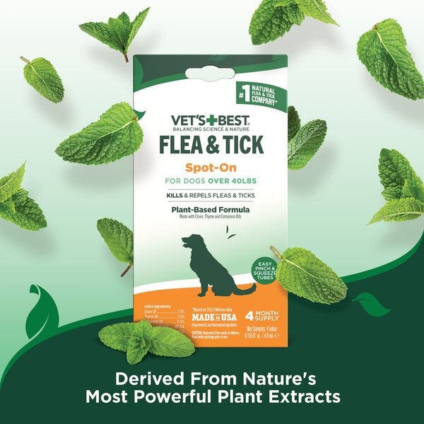 Only Natural Pet EasyDefense Flea & Tick Spot Treatment for Dogs, over 40 lbs