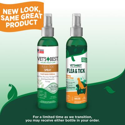 Show full view: Vet's Best Flea + Tick Natural Spray for Dogs, 8-fl oz bottle slide 3 of 12