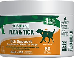 Vet's Best Flea & Tick Support Natural Soft Chews for Dogs, 60 count slide 2 of 9