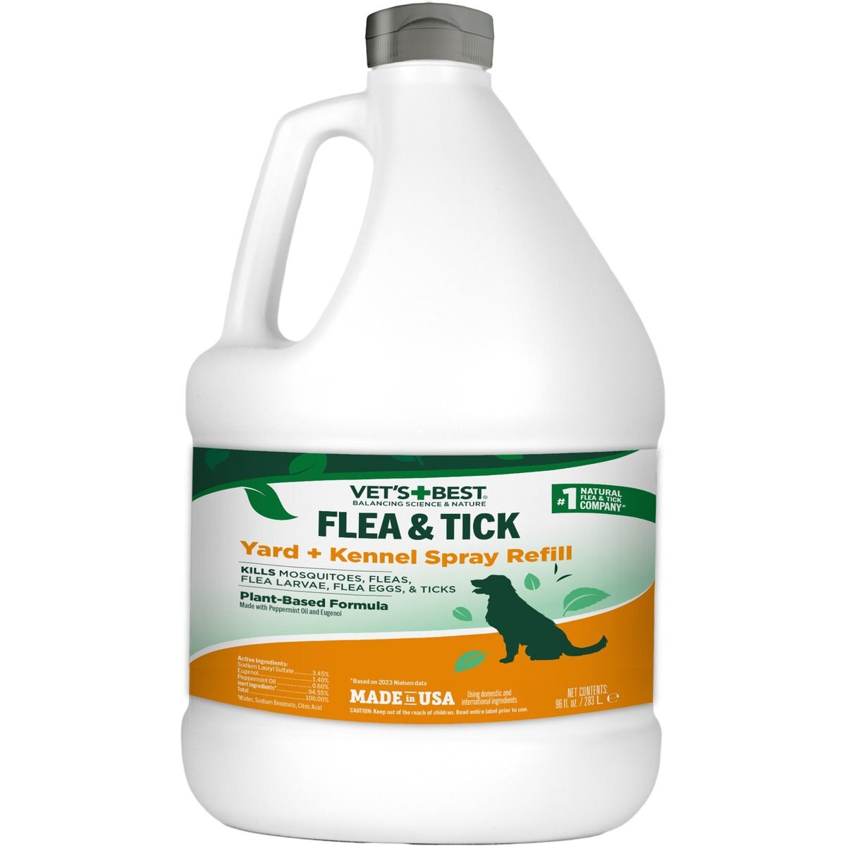 Flea + Tick Yard & Kennel Spray for Dogs & Cats, Vet's Best, 96-oz