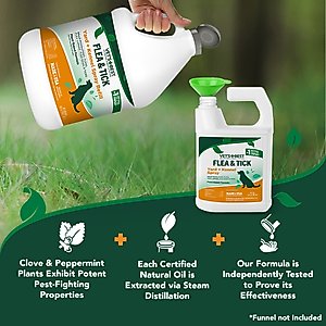 Vet's Best Flea + Tick Yard & Kennel Natural Spray for Dogs, 96-fl oz