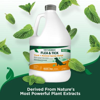 Show full view: Vet's Best Flea + Tick Yard & Kennel Natural Spray for Dogs, 96-fl oz slide 6 of 11