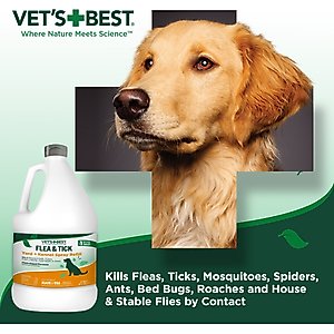 Vet's Best Flea + Tick Yard & Kennel Natural Spray for Dogs, 96-fl oz