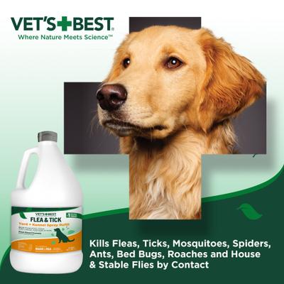 Show full view: Vet's Best Flea + Tick Yard & Kennel Natural Spray for Dogs, 96-fl oz slide 8 of 11