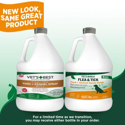 Show full view: Vet's Best Flea + Tick Yard & Kennel Natural Spray for Dogs, 96-fl oz slide 3 of 11