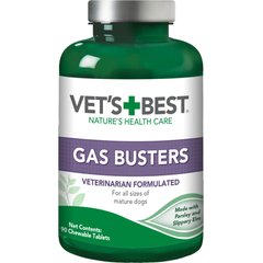Vet's Best Gas Busters Chewable Tablets Digestive Supplement for Dogs, 90 count
