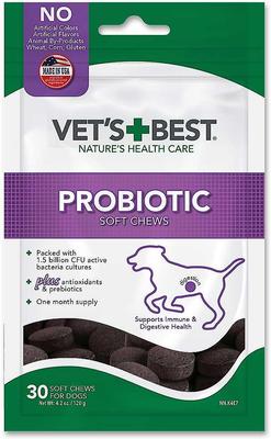 Show full view: Vet's Best Gas Busters Dog Supplement, 90 count + Vet's Best Probiotic Soft Chews Dog Supplement, 30 count slide 6 of 9