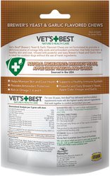 Vet's Best Healthy Skin & Coat Protection Brewer's Yeast & Garlic Flavored Chews Dog Supplement, 60 count slide 2 of 6