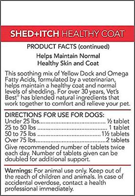 Show full view: Vet's Best Hot Spot Spray for Dogs & Vet's Best Healthy Coat Shed & Itch Relief Dog Supplement slide 5 of 5