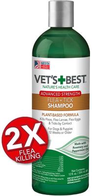 Show full view: Vet's Best Indoor Flea & Tick Home Spray + Advanced Strength Flea & Tick Dog Shampoo, 12-fl oz bottle slide 6 of 10