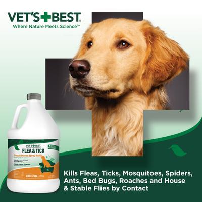 Show full view: Vet's Best Indoor Flea & Tick Home Spray Natural Refill for Dogs, 96-fl oz bottle slide 8 of 12