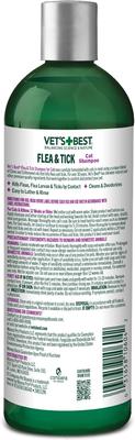Show full view: Vet's Best Plant Based Formula Flea & Tick Natural Cat Shampoo, 12-fl oz bottle slide 2 of 11