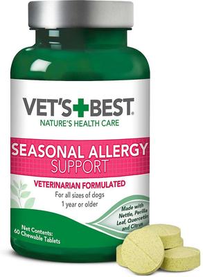 Show full view: Vet's Best Seasonal Allergy Soft Chews Dog Supplement, 30 count + Vet's Best Seasonal Allergy Relief Dog Supplement, 60 count slide 6 of 10