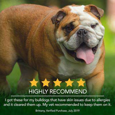 Show full view: Vet's Best Shed+Itch Healthy Coat Chewable Tablets Skin & Coat Supplement for Dogs, 150 count slide 6 of 12