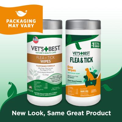 Show full view: Vet's Best Topical Flea & Tick Natural Wipes for Dogs, 50 count slide 8 of 12