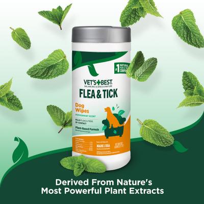 Show full view: Vet's Best Topical Flea & Tick Natural Wipes for Dogs, 50 count slide 6 of 12