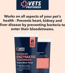Vets Preferred Advanced Enzymatic Peanut Butter Flavor Dog Toothpaste, 3-oz bottle slide 2 of 8