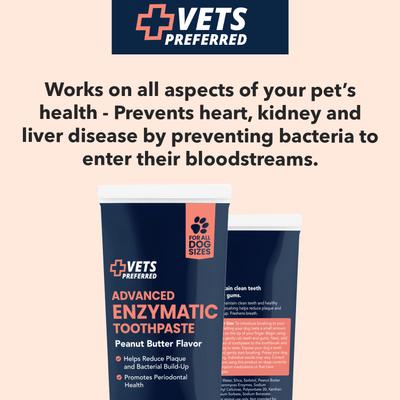 Show full view: Vets Preferred Advanced Enzymatic Peanut Butter Flavor Dog Toothpaste, 3-oz bottle slide 3 of 10