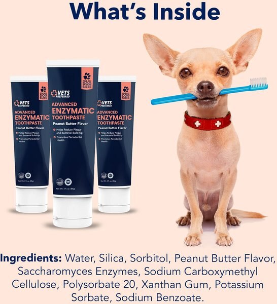 Vets Preferred Advanced Enzymatic Peanut Butter Flavor Dog Toothpaste