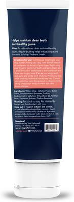 Show full view: Vets Preferred Advanced Enzymatic Peanut Butter Flavor Dog Toothpaste, 3-oz bottle slide 6 of 10