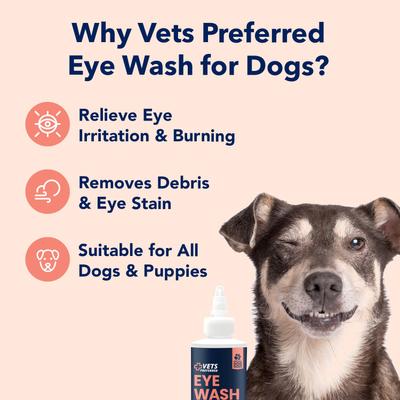 Show full view: Vets Preferred Advanced Eye Wash for Dogs, 4-fl oz bottle slide 3 of 8