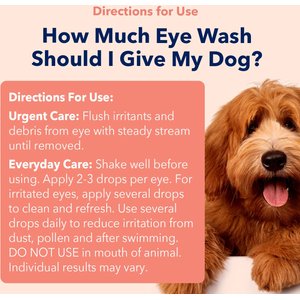 Vets Preferred Advanced Eye Wash for Dogs, 4-fl oz bottle