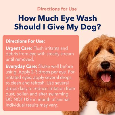 Show full view: Vets Preferred Advanced Eye Wash for Dogs, 4-fl oz bottle slide 6 of 8