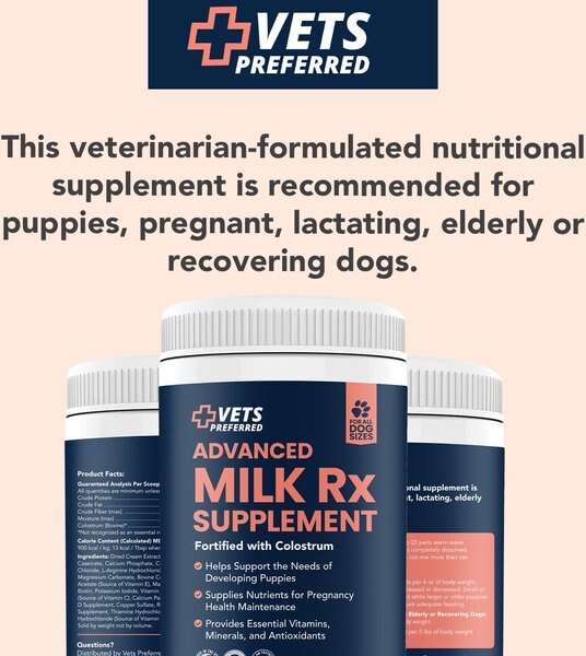 Vets Preferred Advanced Milk Rx Dog Supplement, 12-oz jar