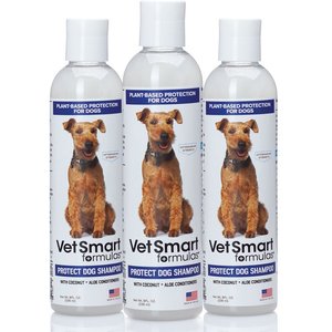 VetSmart Formulas Protect Dog Shampoo, 8-oz bottle, 3 count