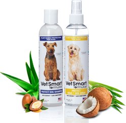 VetSmart Formulas Protect Dog Shampoo & Home + Dog Spray, 8-oz bottle, 2 count
