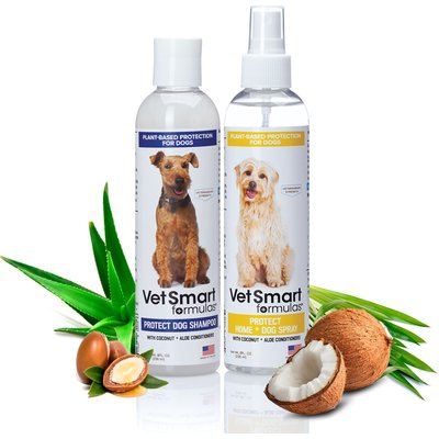 VetSmart Formulas VetSmart Formulas Protect Dog Shampoo & Home + Dog Spray, 8-oz bottle, 2 count