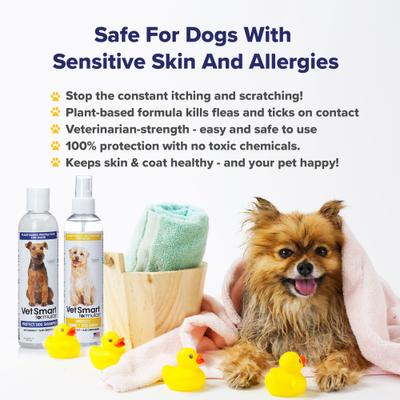 Show full view: VetSmart Formulas Protect Dog Shampoo & Home + Dog Spray, 8-oz bottle, 2 count slide 4 of 9