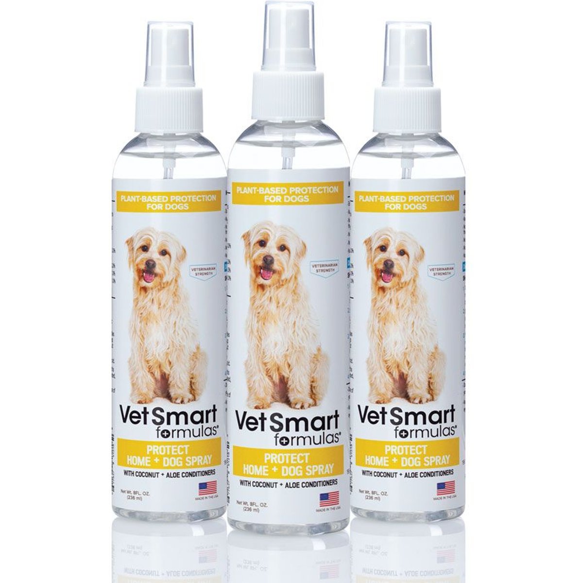 VetSmart Formulas Protect Home & Dog Spray, 8-oz bottle, 3 count