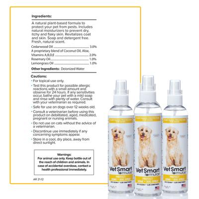 Show full view: VetSmart Formulas Protect Home & Dog Spray, 8-oz bottle, 3 count slide 5 of 9