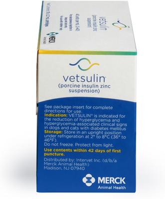 Show full view: Vetsulin (porcine insulin zinc suspension) U-40 Cartridge for VetPen, 10 cartridges of 2.7-mL slide 6 of 13