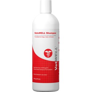 VetWELL KetoWell Antiseptic Dog, Cat & Horse Shampoo, 16-fl oz bottle