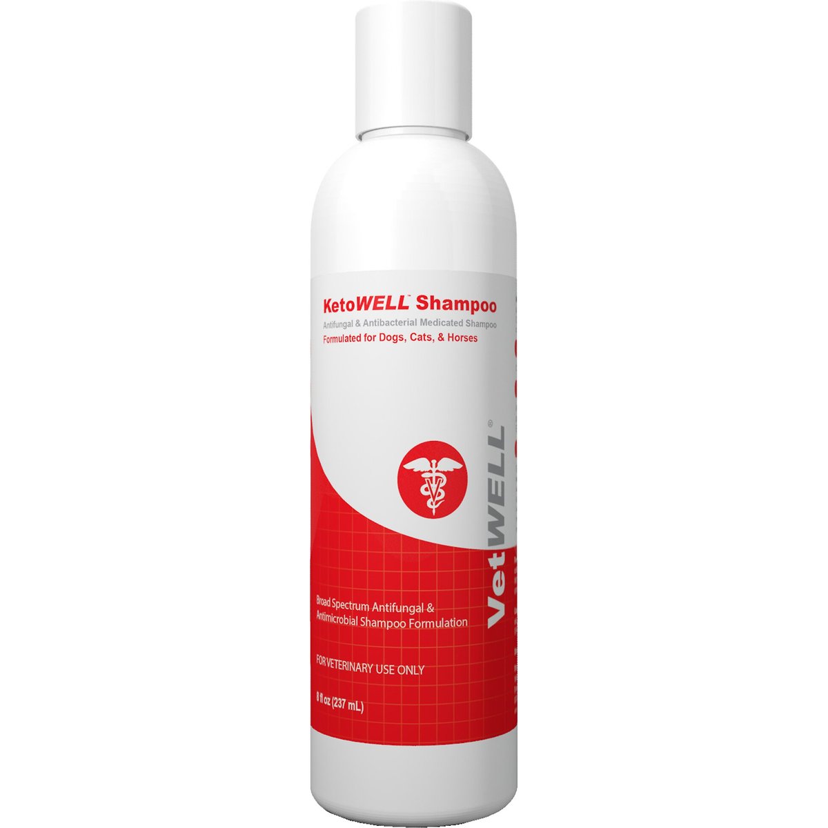 VetWELL KetoWell Antiseptic Dog, Cat & Horse Shampoo, 8-fl oz bottle