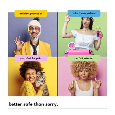 Show full view: Vial Safe For Pets Insulin Vial Protector for Humulin and Semglee, Cat/Dog Paw Prints, 2 Pack slide 5 of 6