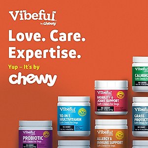Vibeful Allergy & Immune Support Peanut Butter Flavored Soft Chews Allergy & Immune Supplement for Dogs, 14 count