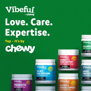 Vibeful Calming Melatonin Peanut Butter Flavored Soft Chews Calming Supplement for Dogs, 14 count