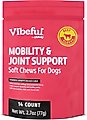 Vibeful Mobility & Joint Health Beef Flavored Soft Chews Glucosamine Joint Supplement for Dogs, 14 coun...