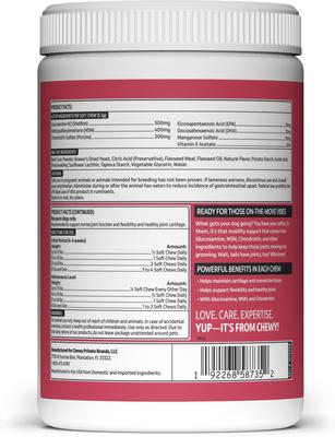 Show full view: Vibeful Mobility & Joint Health Beef Flavored Soft Chews Glucosamine Joint Supplement for Dogs, 90-Count slide 3 of 9