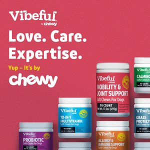 Vibeful Mobility & Joint Health Beef Flavored Soft Chews Glucosamine Joint Supplement for Dogs, 90-Count