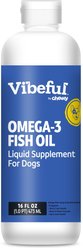 Vibeful Omega-3 Fish Oil Liquid Skin & Coat Supplement for Dogs, 16-oz