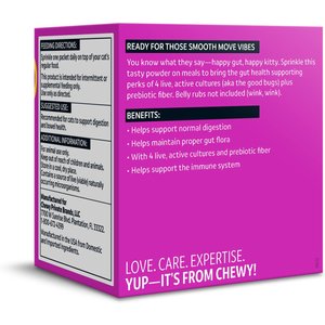 Vibeful Probiotic Gastrointestinal Support Powder Digestive Supplement for Cats, 30 count