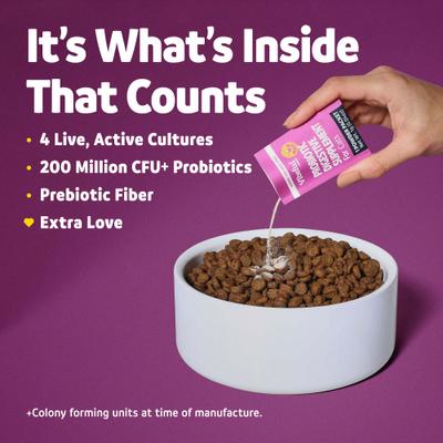 Show full view: Vibeful Probiotic Gastrointestinal Support Powder Digestive Supplement for Cats, 30 count slide 6 of 11