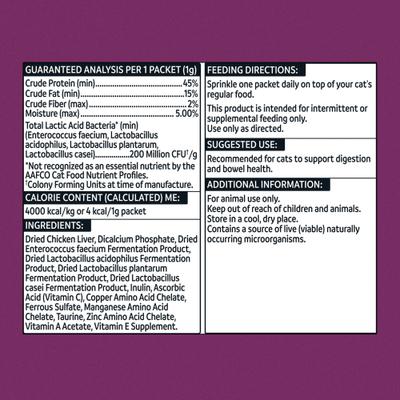Show full view: Vibeful Probiotic Gastrointestinal Support Powder Digestive Supplement for Cats, 30 count slide 10 of 11