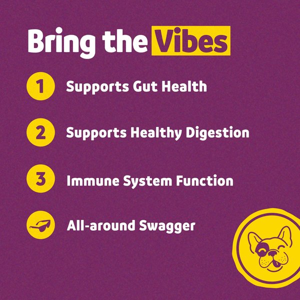 Show full view: Vibeful Probiotic Gastrointestinal Support Powder Digestive Supplement for Dogs, 30 count slide 4 of 10