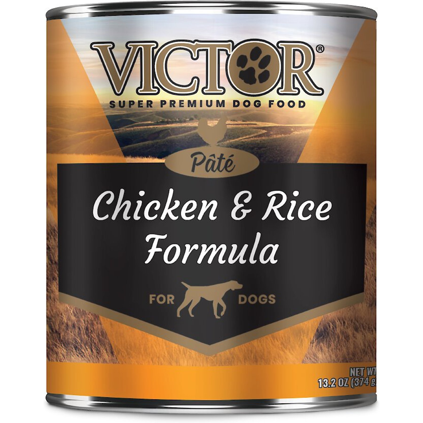 VICTOR Chicken & Rice Formula Pate Wet Dog Food or Topper, 13.2-oz, case of 12